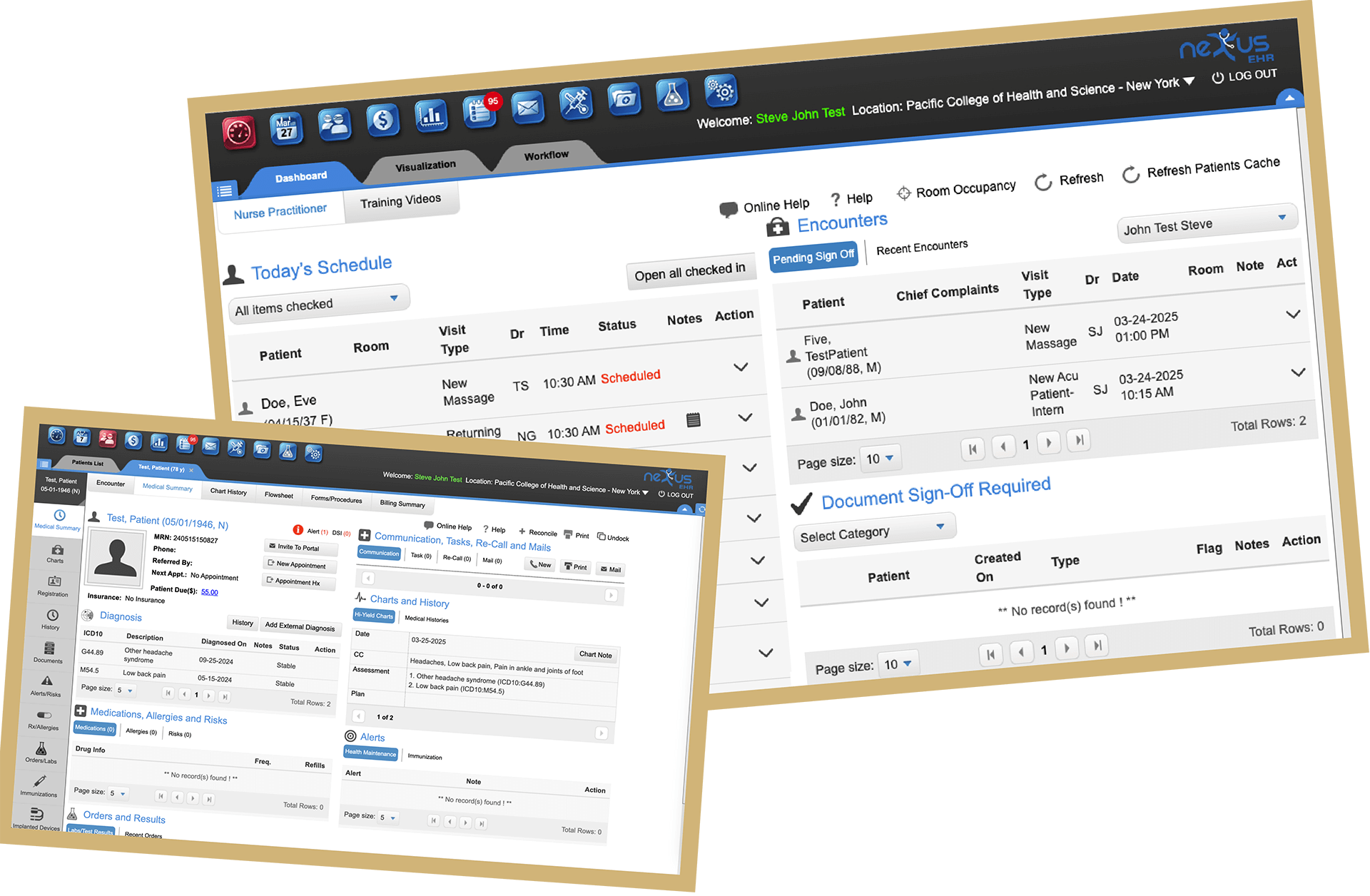 EHR Screenshot 1